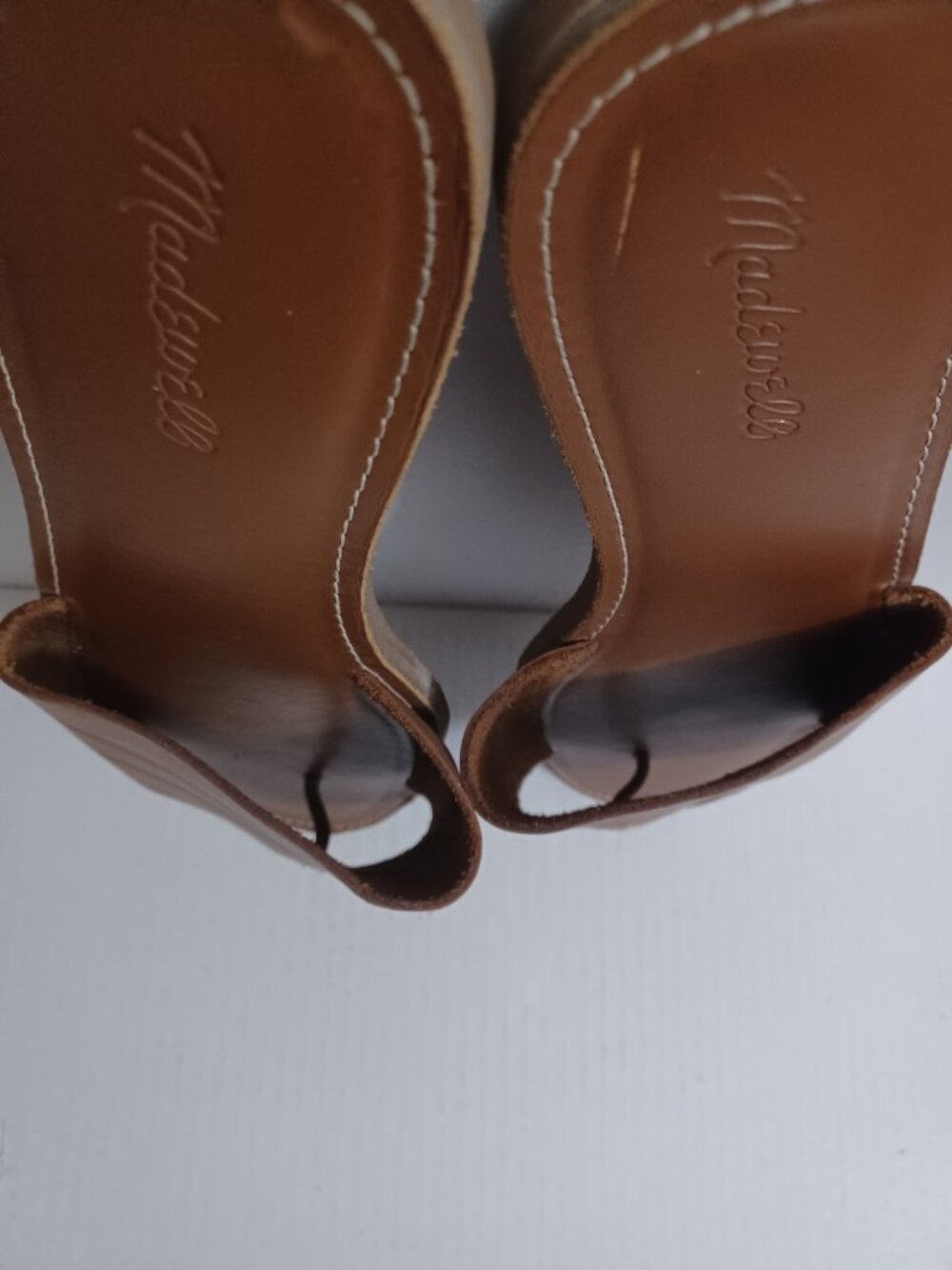 MADEWELL THE BOARDWALK POST SLIDE SANDALS BROWN SIZE 11 - Picture 13 of 16